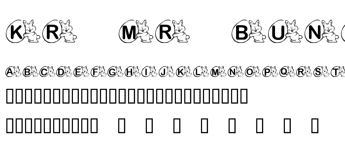 KR Mr_ Bunny font