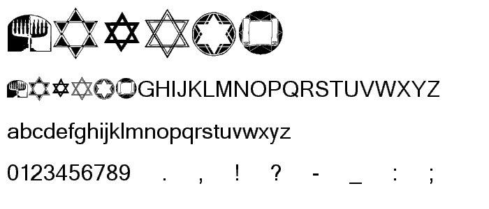 KR Passover Dings font