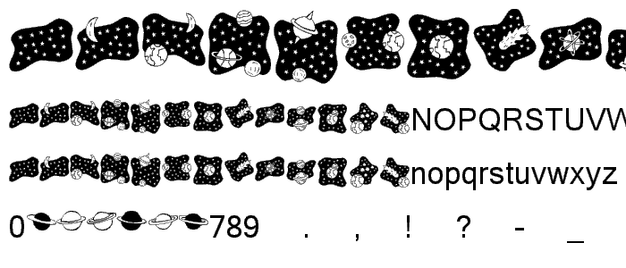 KR Space Dings font