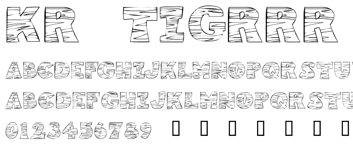 KR Tigrrr font