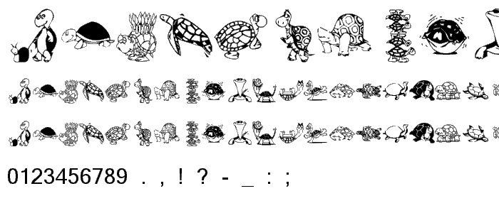 KR Turtles For Julie font