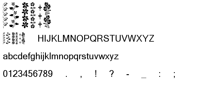 KR Vertical Flair font