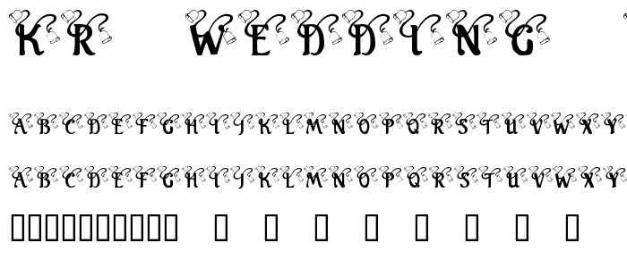 KR Wedding Bells font