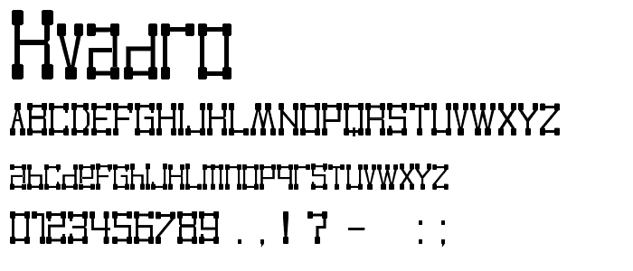 KVADRO font