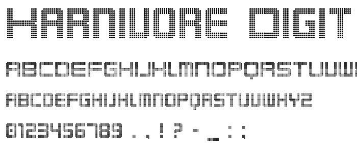 Karnivore Digit font