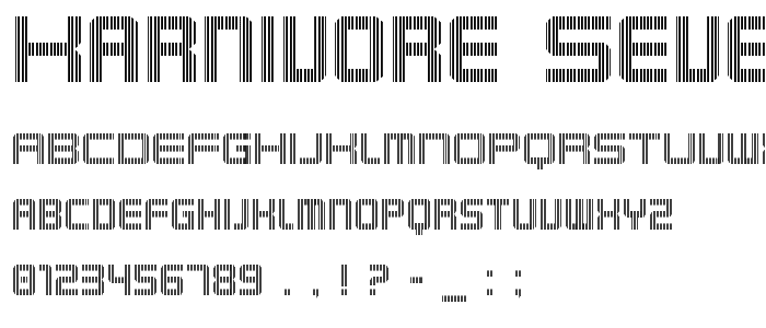 Karnivore Seven font