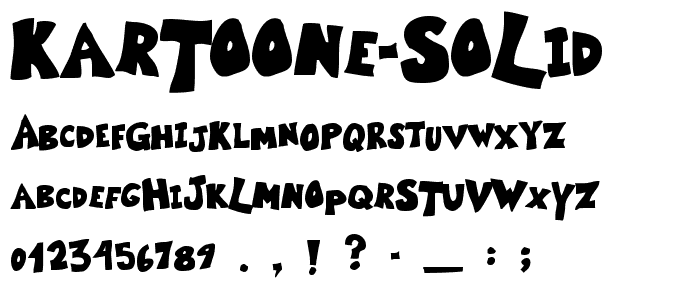 Kartoone Solid font