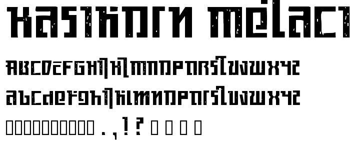 Kasikorn Metacide font