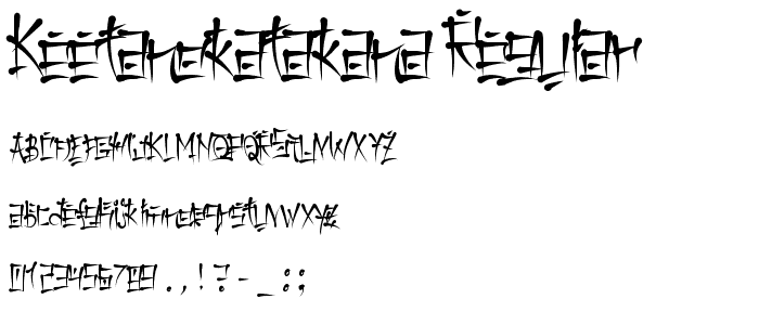 KeetanoKatakana Regular font