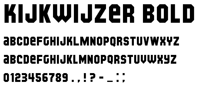 Kijkwijzer Bold font