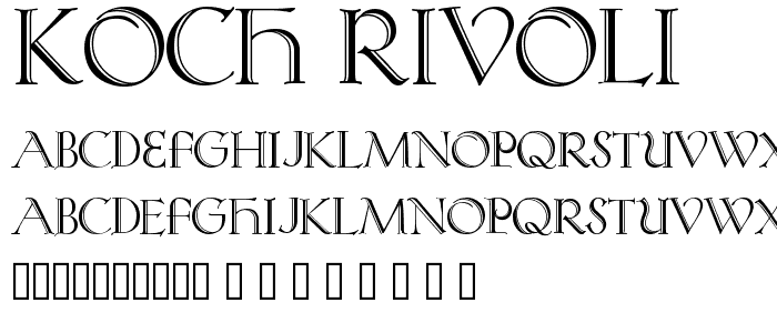 Koch Rivoli font