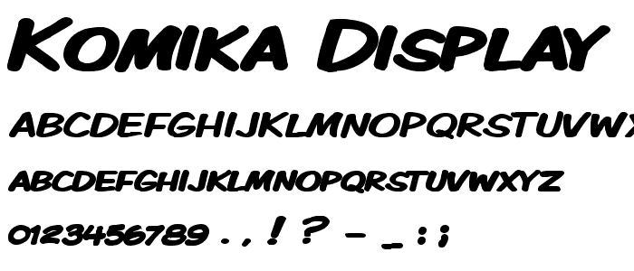 Komika Display Kaps Wide Bold font