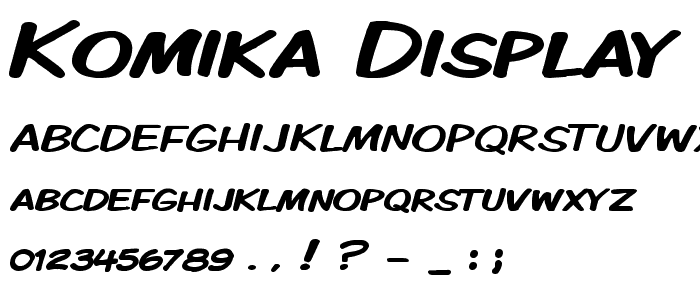 Komika Display Kaps Wide font