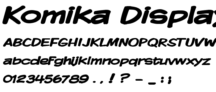 Komika Display Wide Bold font