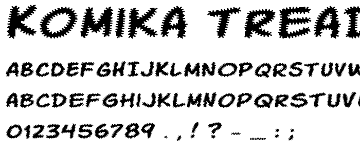 Komika Tread font