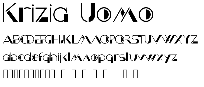 Krizia Uomo font