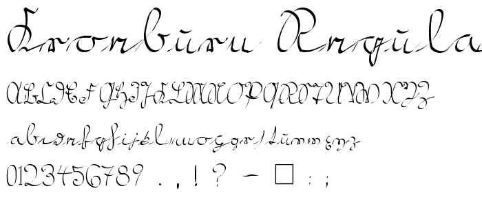 Kroeburn Regular font