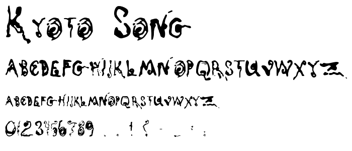 Kyoto Song font