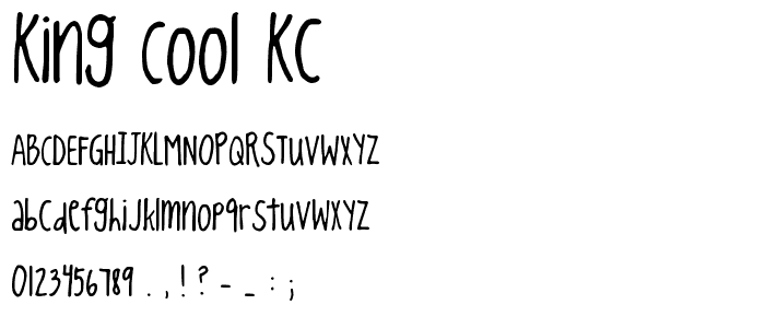 king cooL KC font