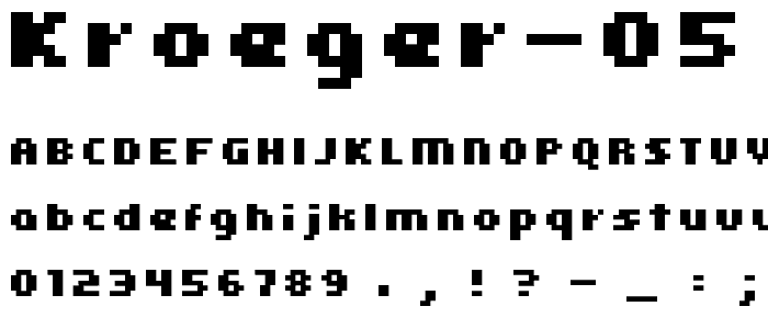 kroeger 05_66 font