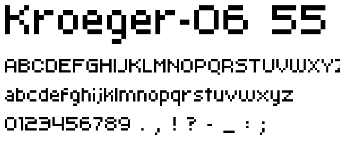 kroeger 06_55 font