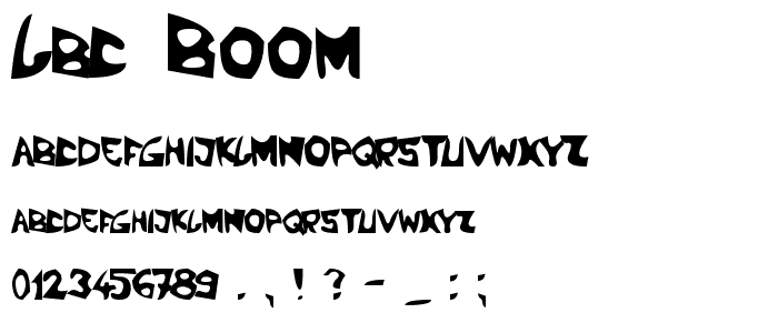 LBC Boom font