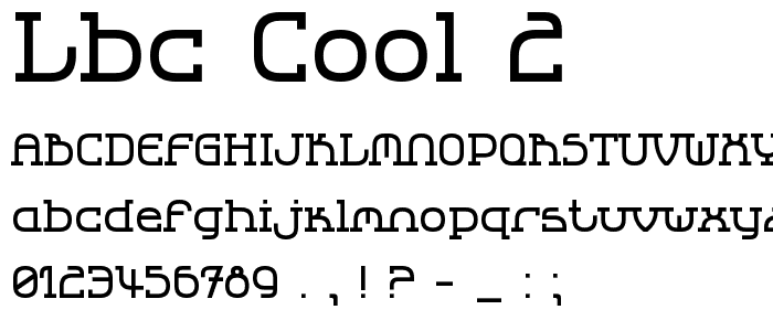 LBC Cool 2 font