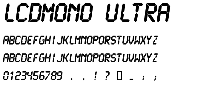 LCDMono Ultra police