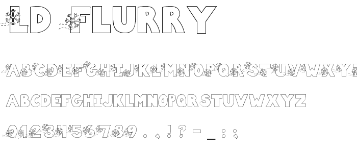 LD Flurry font