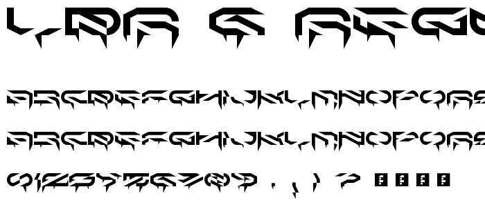 LDR_6 Regular font