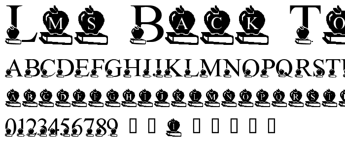 LMS Back To School font