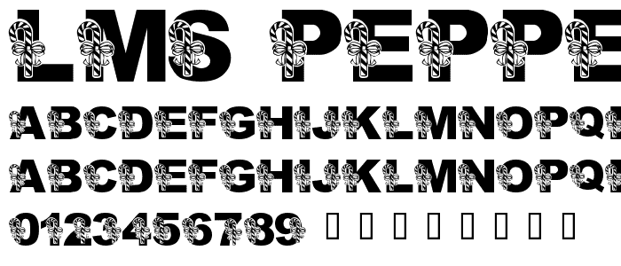 LMS Peppermint Twist font