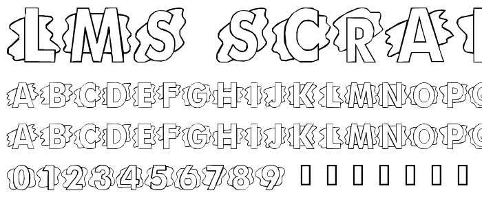 LMS Scrap Paper font