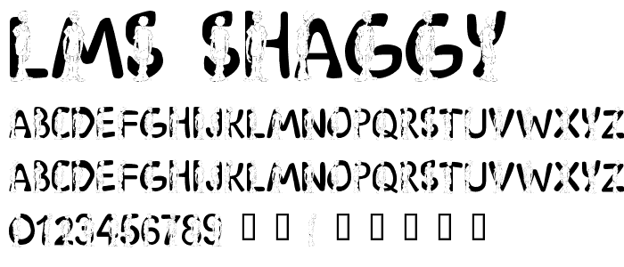 LMS Shaggy font