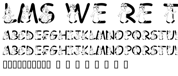 LMS We_re The Chipmunks font