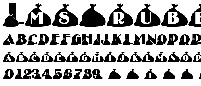 LMS Rubbish font