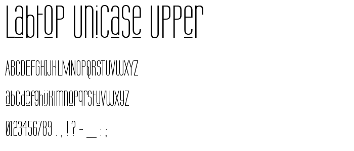 Labtop Unicase Upper font