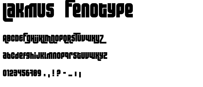 Lakmus  Fenotype police