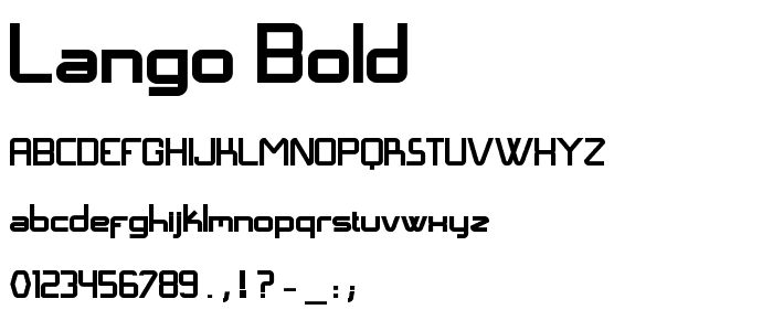 Langó Bold font