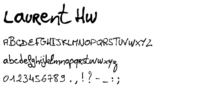 Laurent HW font