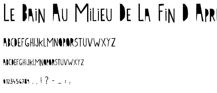 Le bain au milieu de la fin d_apres-midi vers 1749 font