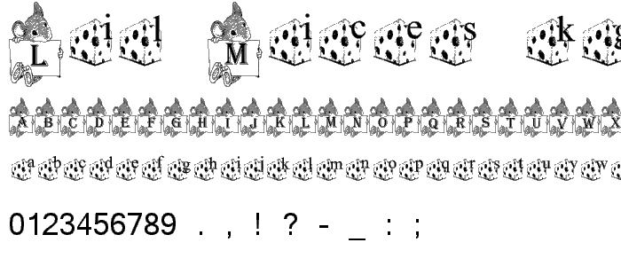 Lil Mices _KG font