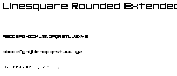 Linesquare Rounded Extended Regular police
