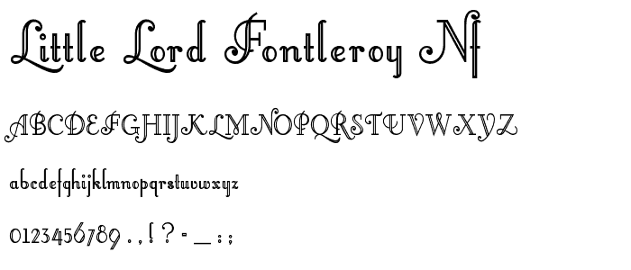 Little Lord Fontleroy NF police