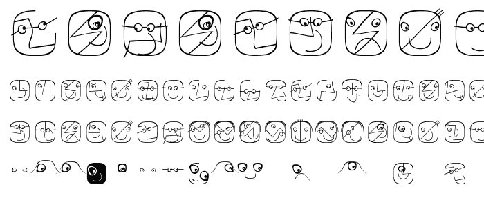 LogoFacesArtists font