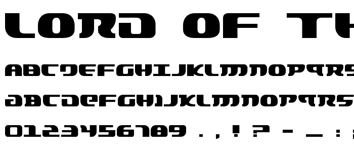 Lord of the Sith font