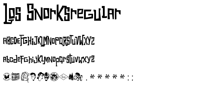 Los SnorksRegular font