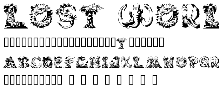 Lost World font