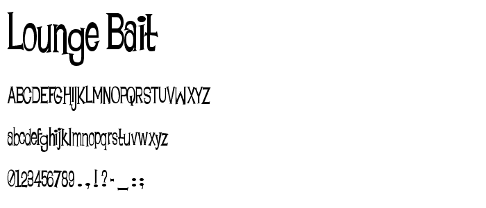 Lounge Bait font