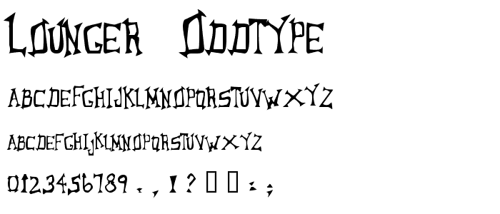 Lounger  Oddtype font